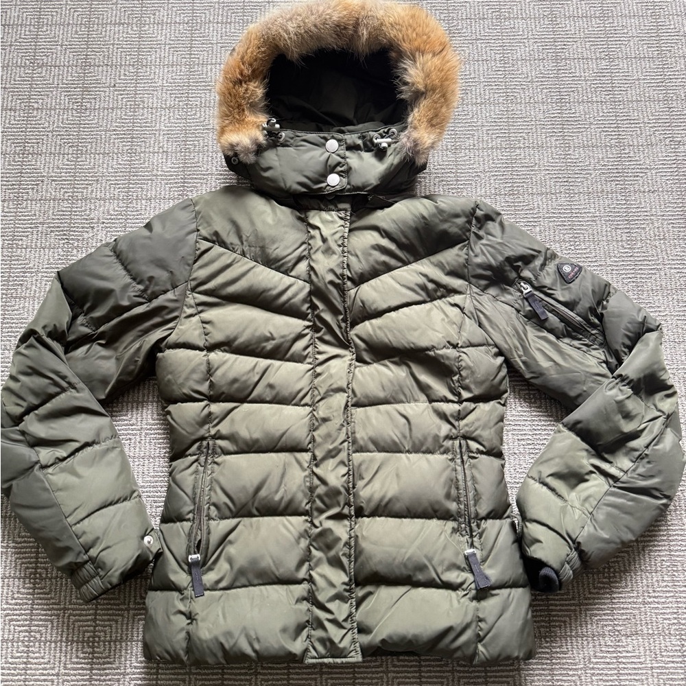 Bogner Fire and Ice down jacket size XS US 4.  Army Green